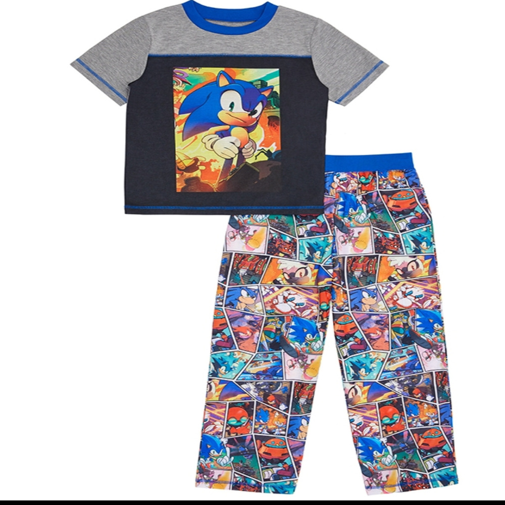 Boys' Sonic the Hedgehog 2pc Pajama Set